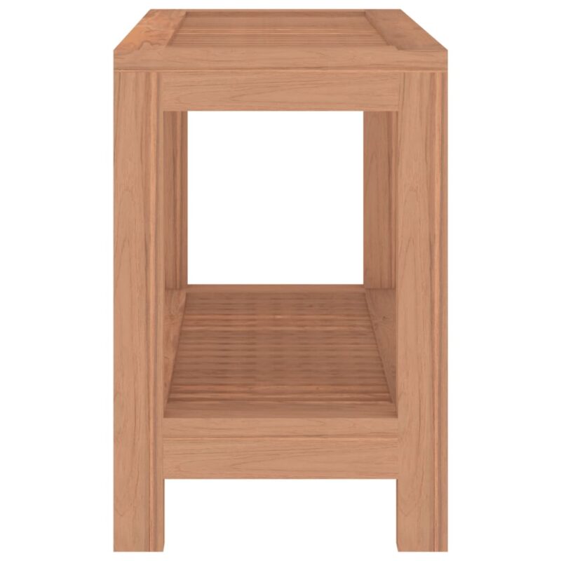 Klupa za tuširanje 60 x 30 x 45 cm od masivne tikovine - Slika 4