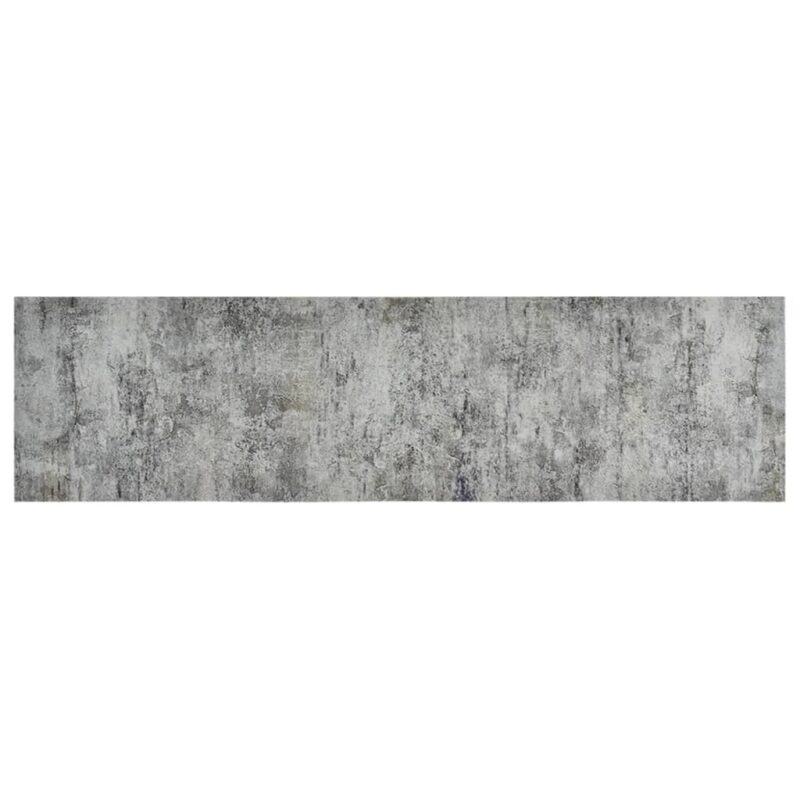 Kuhinjski tepih perivi s uzorkom betona 45 x 150 cm baršunasti