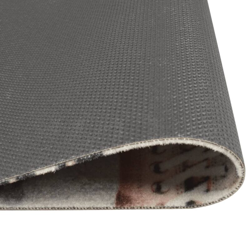 Kuhinjski tepih perivi s uzorkom cipela 60 x 180 cm baršunasti - Slika 3