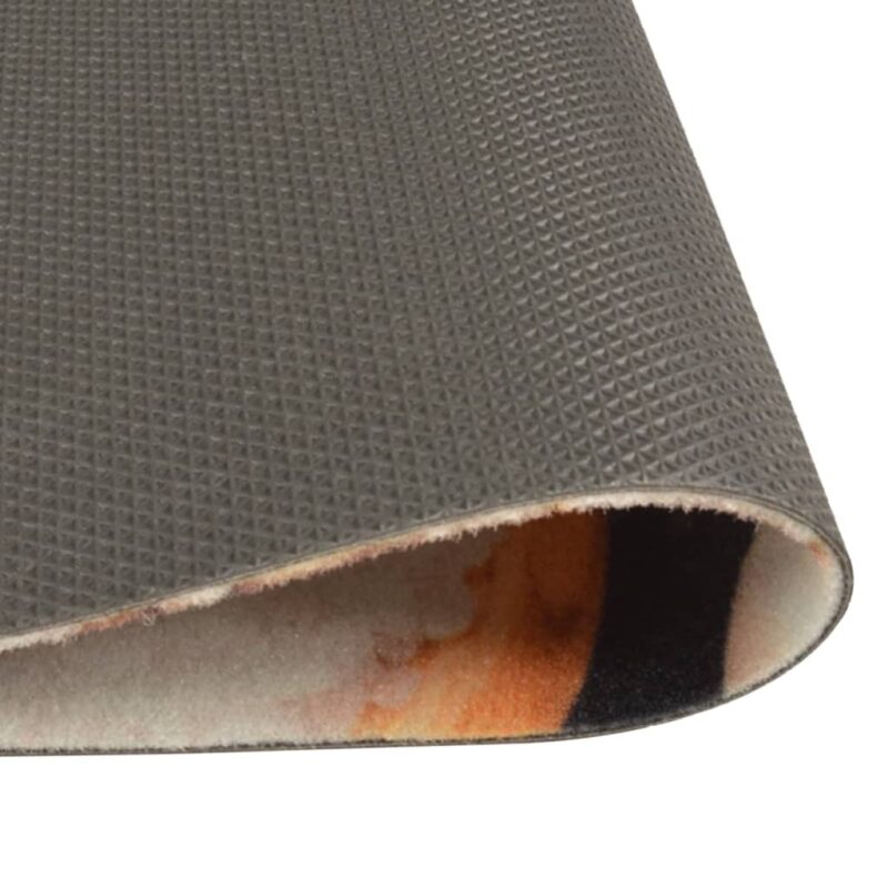 Kuhinjski tepih perivi s uzorkom povrća 60 x 180 cm baršunasti - Slika 4