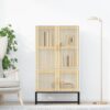 Visoka komoda bijela 70 x 35 x 125 cm od konstruiranog drva