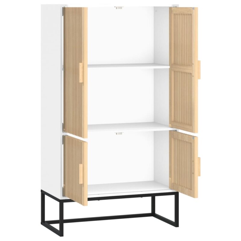 Visoka komoda bijela 70 x 35 x 125 cm od konstruiranog drva - Slika 4