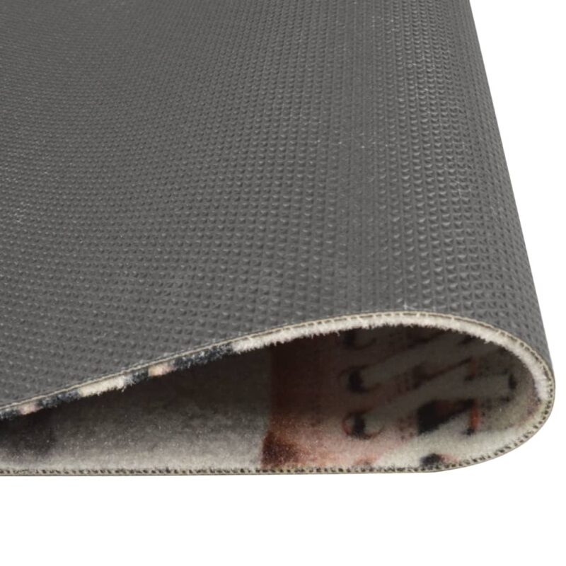 Kuhinjski tepih perivi s uzorkom cipela 60 x 300 cm baršunasti - Slika 3