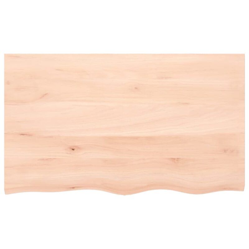 Zidna polica 100x60x6 cm od neobrađene masivne hrastovine