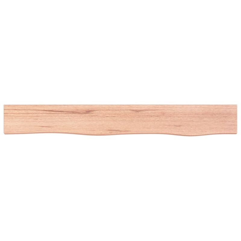 Zidna polica svjetlosmeđa 80 x 10 x 4 cm od obrađene hrastovine