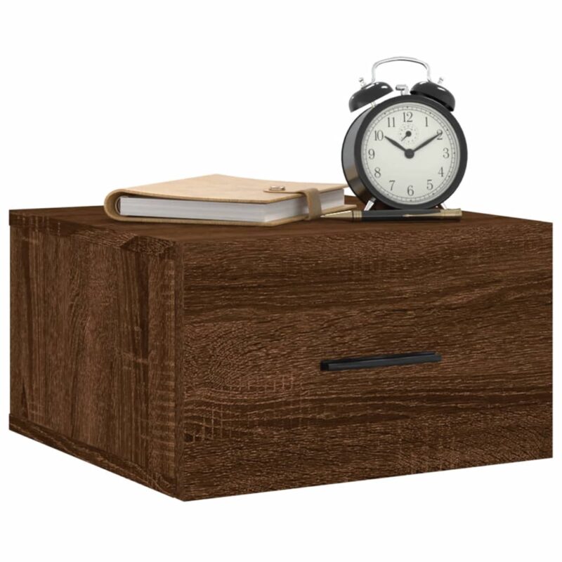 Zidni noćni ormarići 2 kom smeđa boja hrasta 35 x 35 x 20 cm - Slika 3