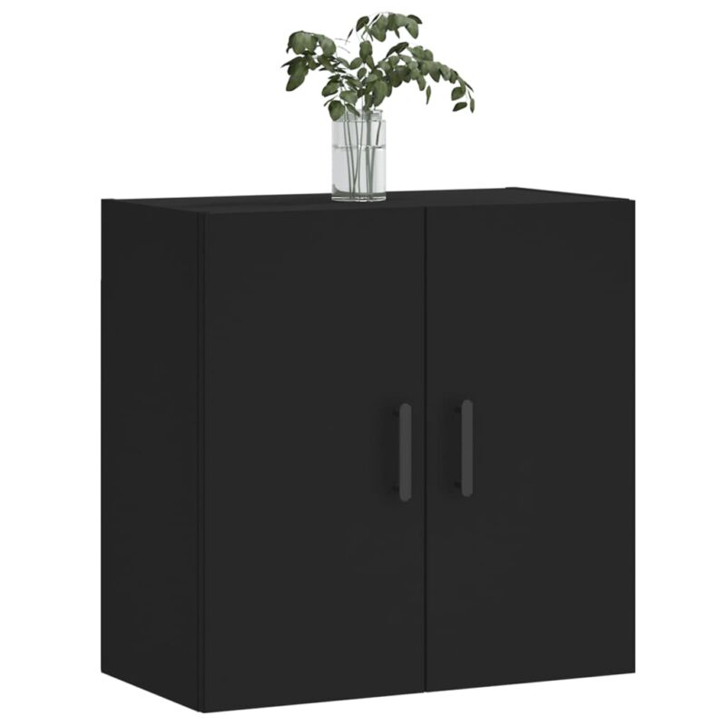 Zidni ormarić crni 60 x 31 x 60 cm od konstruiranog drva - Slika 4