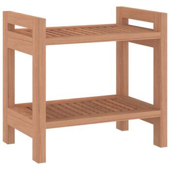 Klupa za tuš 45 x 30 x 45 cm od masivne tikovine