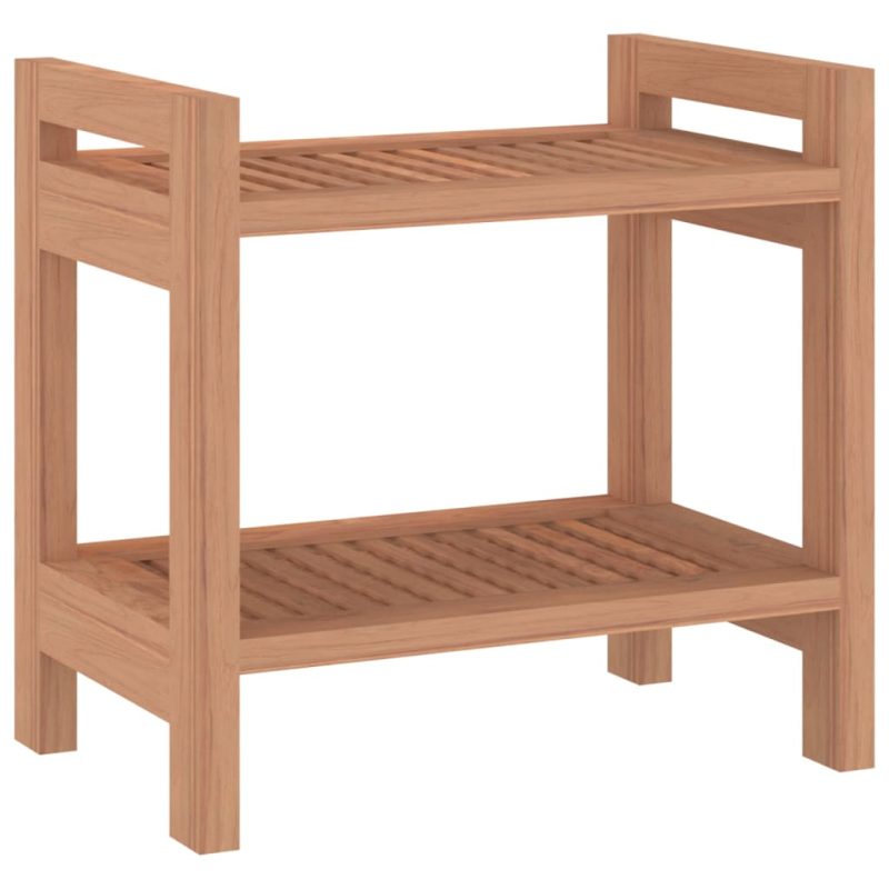 Klupa za tuš 45 x 30 x 45 cm od masivne tikovine