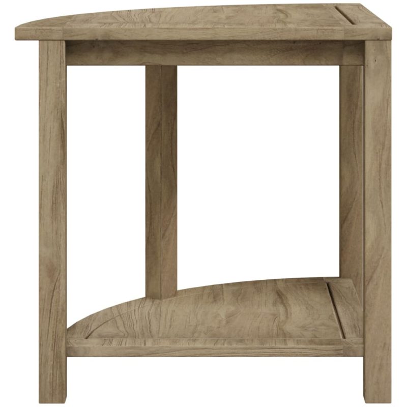 Kutna klupa za tuš 50 x 40 x 45 cm od masivne tikovine - Slika 3