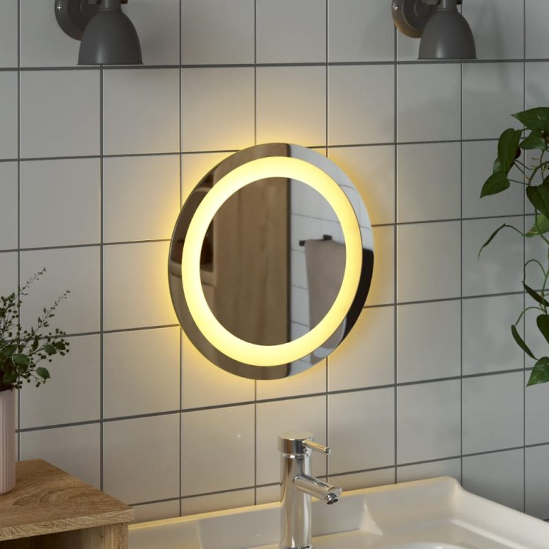 LED kupaonsko ogledalo 30 cm okruglo - Slika 3