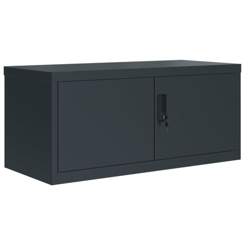 Ormarić za spise antracit 90 x 40 x 220 cm čelični - Slika 3
