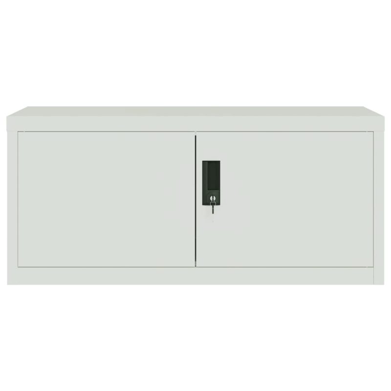 Ormarić za spise svjetlosivi 90 x 40 x 180 cm čelični - Slika 4