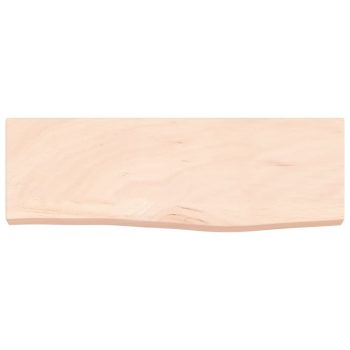 Zidna polica 60 x 20 x 4 cm od neobrađene masivne hrastovine