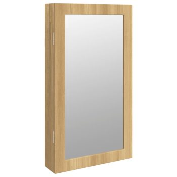 Zidni ormarić za nakit s LED svjetlima