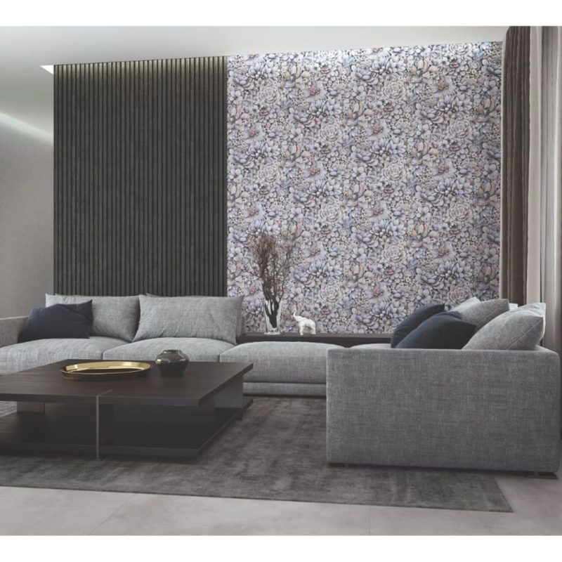 Noordwand zidna tapeta Botanica Wooden Slats crno-siva - Slika 4