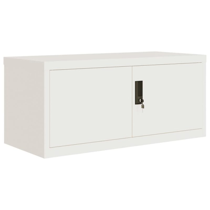 Ormarić za spise bijeli 90x40x130 cm čelični - Slika 3