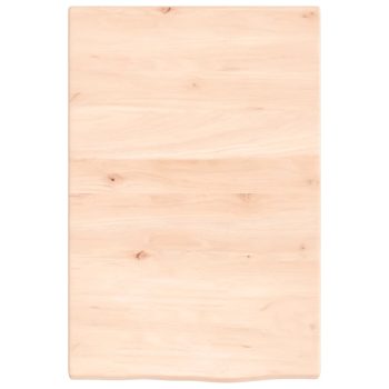 Zidna polica 40 x 60 x 2 cm od neobrađene masivne hrastovine