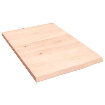 Zidna polica 40 x 60 x 2 cm od neobrađene masivne hrastovine