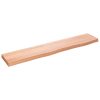 Zidna polica svjetlosmeđa 100 x 20 x 4 cm obrađena hrastovina