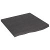 Zidna polica tamnosiva 60 x 60 x 4 cm od obrađene hrastovine