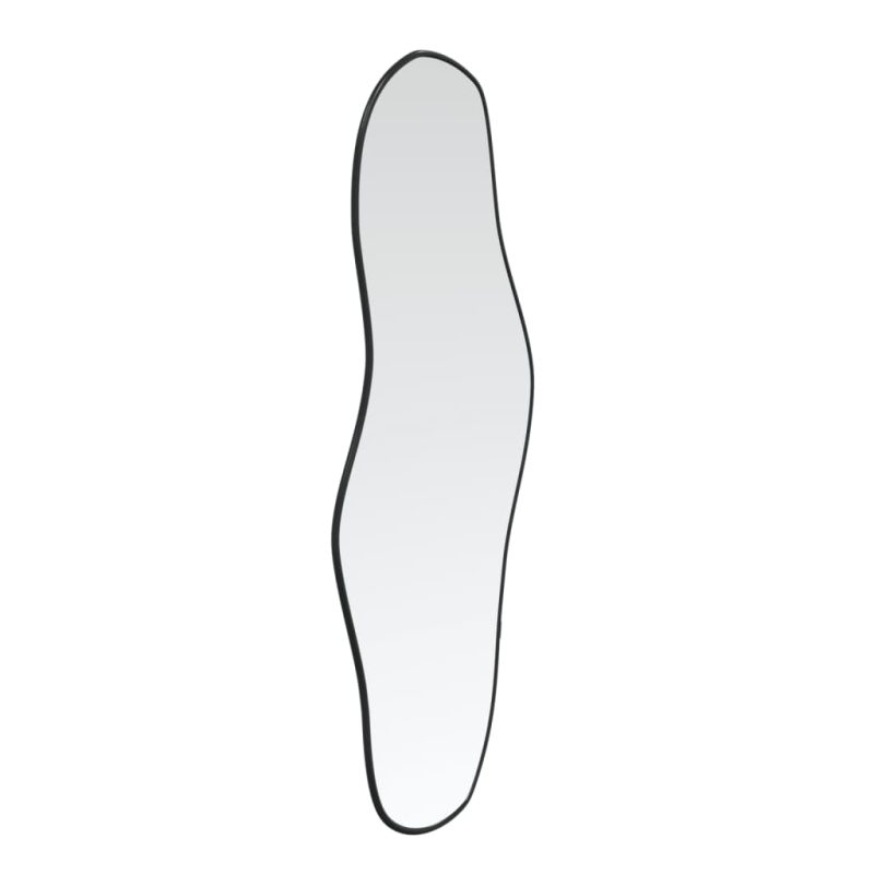 Zidno ogledalo crna 60x25 cm - Slika 3