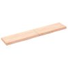 Zidna polica 160 x 30 x (2-6) cm neobrađena masivna hrastovina