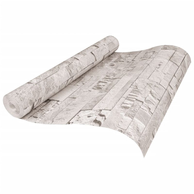 Zidna tapeta 3D s izgledom kamena krem - Slika 3