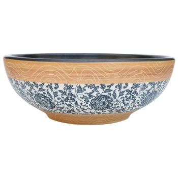 Nadgradni umivaonik raznobojni okrugli Φ 41 x 14 cm keramički