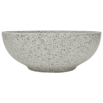 Nadgradni umivaonik sivi okrugli Φ 41 x 14 cm keramički