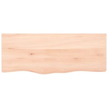 Zidna polica 100x40x(2-6) cm neobrađena masivna hrastovina