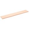 Zidna polica 180x30x(2-4) cm neobrađena masivna hrastovina