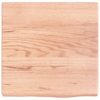 Zidna polica svjetlosmeđa 40x40x(2-4) cm obrađena hrastovina