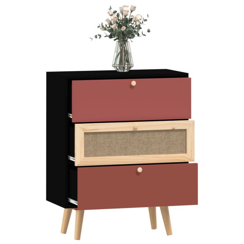 Komoda s ladicama 60 x 30 x 75 cm od konstruiranog drva - Slika 4