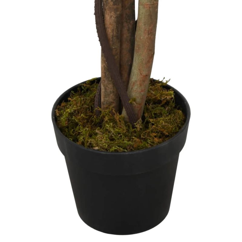 Umjetno stablo fikusa 378 listova 80 cm zeleno - Slika 4