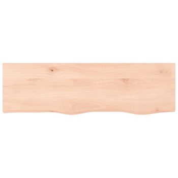 Zidna polica 100x30x(2-6) cm neobrađena masivna hrastovina