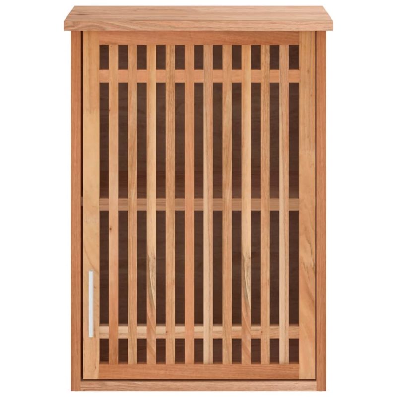 Zidni kupaonski ormarić 42 x 23 x 60 cm od masivnog drva oraha - Slika 3