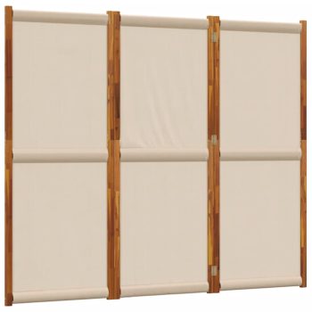 Sobna pregrada s 3 panela smeđesiva 210x180 cm