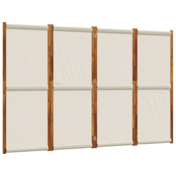 Sobna pregrada s 4 panela svjetlosiva 280 x 180 cm