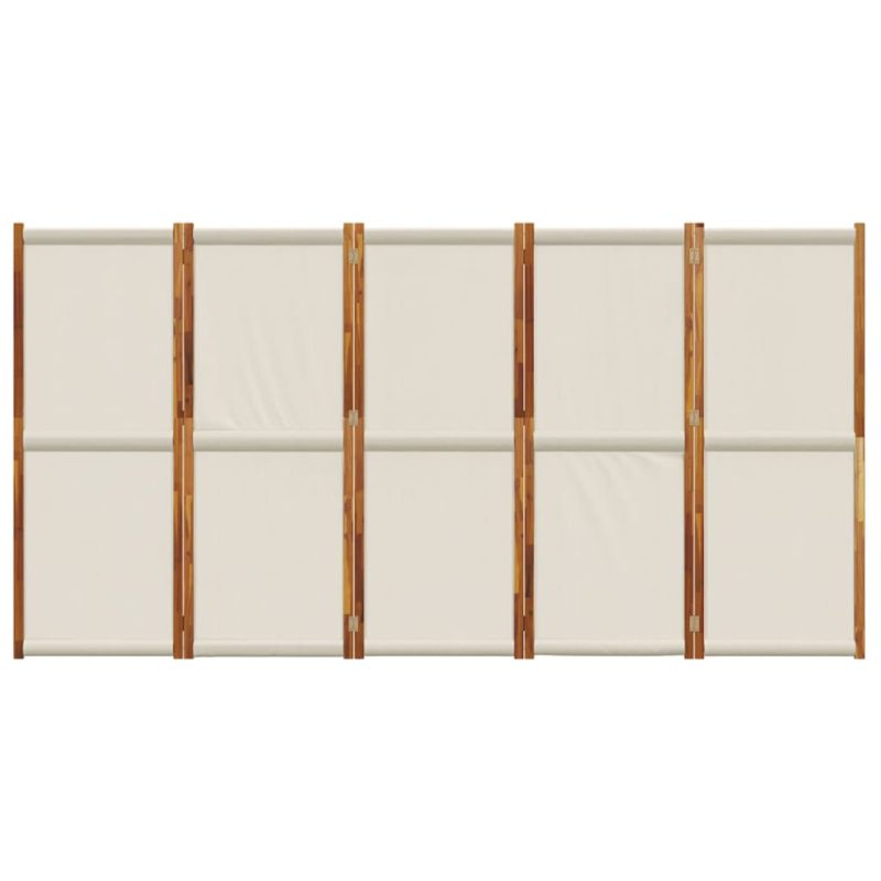 Sobna pregrada s 5 panela svjetlosiva 350x180 cm - Slika 4