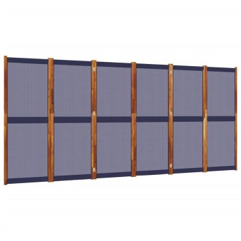 Sobna pregrada s 6 panela tamnoplava 420x180 cm