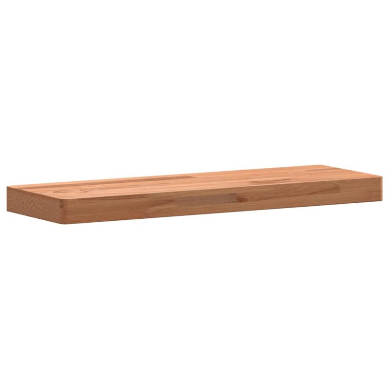 Zidna polica 60x20x4 cm od masivne bukovine - Slika 3