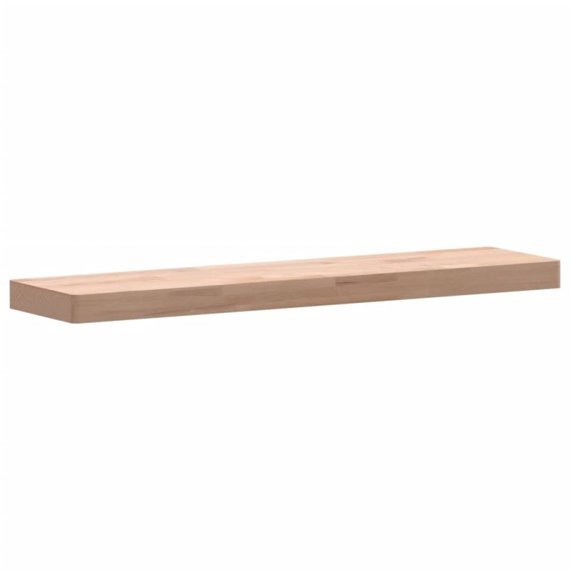 Zidna polica 80x20x4 cm od masivne bukovine - Slika 3