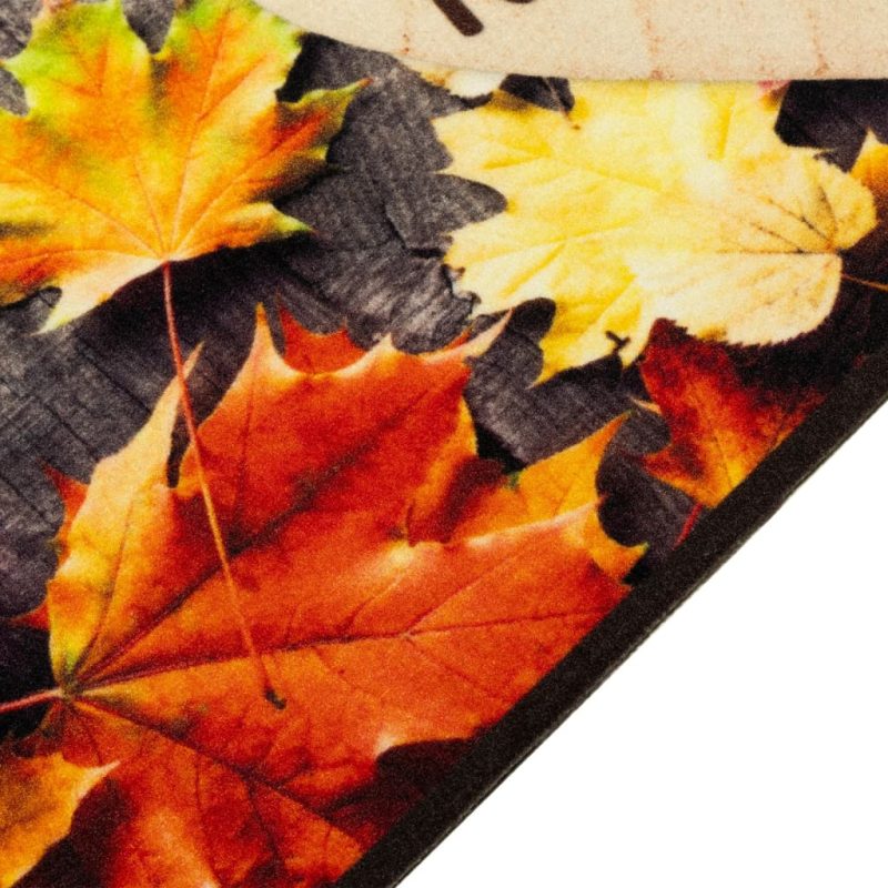 Kuhinjski tepih perivi s jesenskim uzorkom 45x150 cm baršunasti - Slika 3