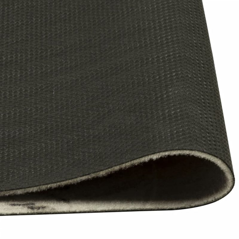 Kuhinjski tepih perivi s natpisom 60 x 180 cm baršunasti smeđi - Slika 4