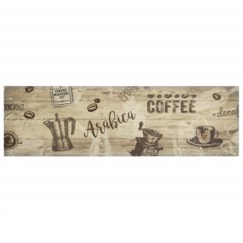 Kuhinjski tepih perivi s natpisom Coffee 45 x 150 cm baršunasti