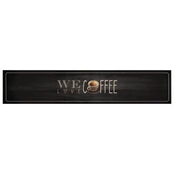 Kuhinjski tepih perivi s natpisom Coffee 60x300 cm baršunasti