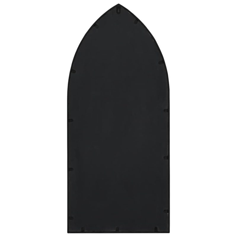 Ogledalo crno 100 x 45 cm željezno za unutarnju upotrebu - Slika 4