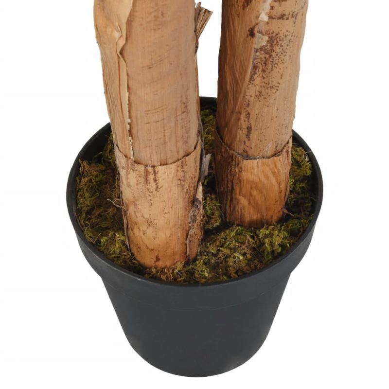 Umjetno stablo banane 9 listova 120 cm zeleno - Slika 4