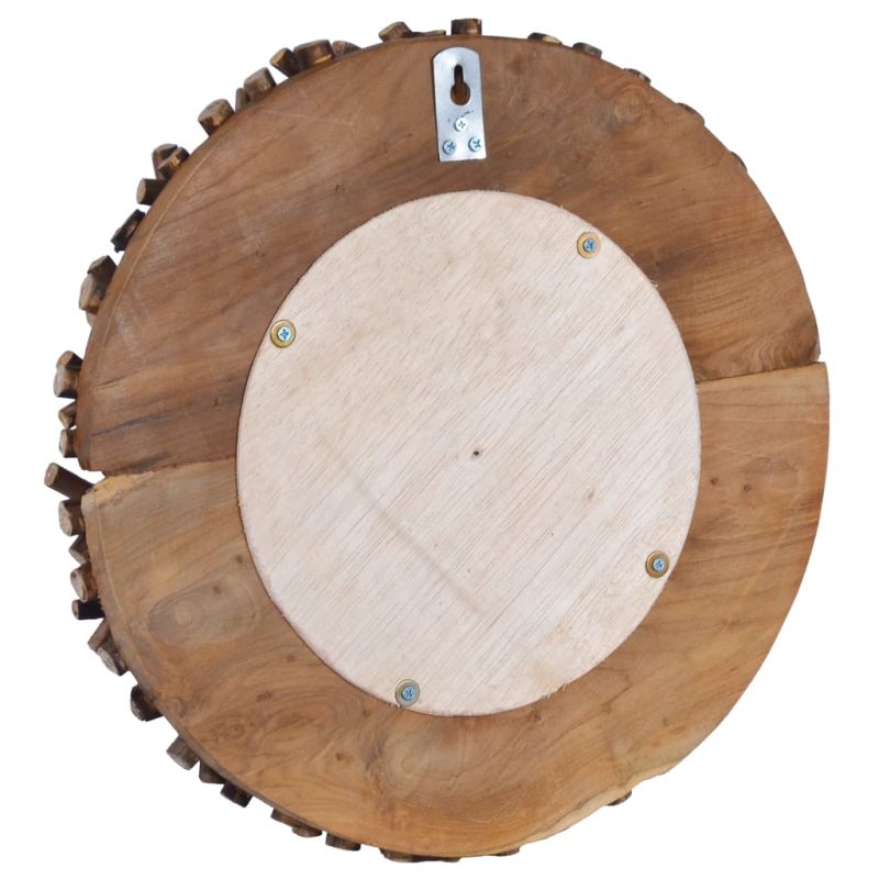 Zidno ogledalo od tikovine 40 cm okruglo - Slika 4